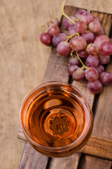 Traditional pink alcoholic drink