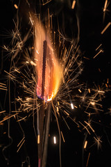 abstract fire and sparks