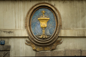 House signs of Mala Strana, Prague, Czech Republic