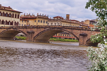 Fototapeta premium Carraia bridge Florence Italy