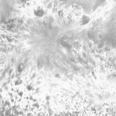 Silver watercolor texture with abstract washes and brush strokes on white paper background. Trendy look. Chaotic abstract organic design.