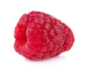 Fresh raspberry isolated on white background