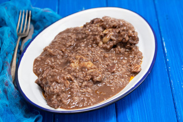 chicken with rice on dish