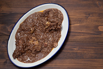 chicken with rice on dish