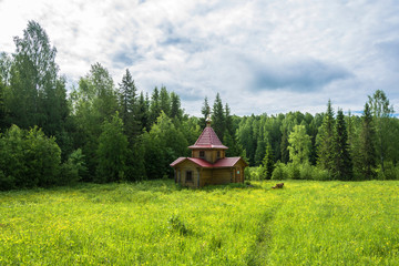 A holy spring in honor of St. Nicholas the Wonderworker in the village of Shaima, Kostroma Region.