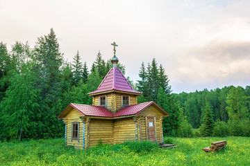A holy spring in honor of St. Nicholas the Wonderworker in the village of Shaima, Kostroma Region.