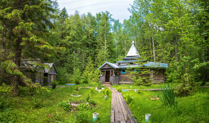 A holy source in honor of the icon of All Who Sorrow joys at the village of Papulikha, Kostroma region.