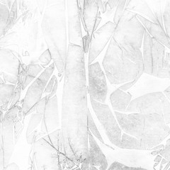 Winter white watercolor texture with abstract washes and brush strokes on white paper background. Trendy look. Chaotic abstract organic design.