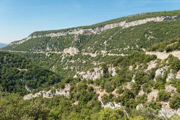 Nesqueschlucht in Südfrankreich