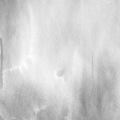 Silver watercolor texture with abstract washes and brush strokes on white paper background. Trendy look. Chaotic abstract organic design. © Nastia