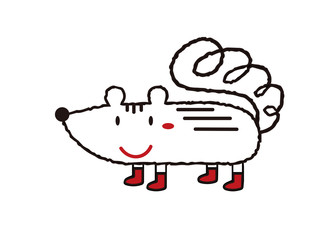 お洒落なシマリスさん