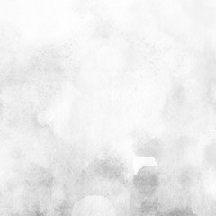 Silver watercolor texture with abstract washes and brush strokes on white paper background. Trendy look. Chaotic abstract organic design. © Nastia