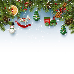 Traditional Christmas background