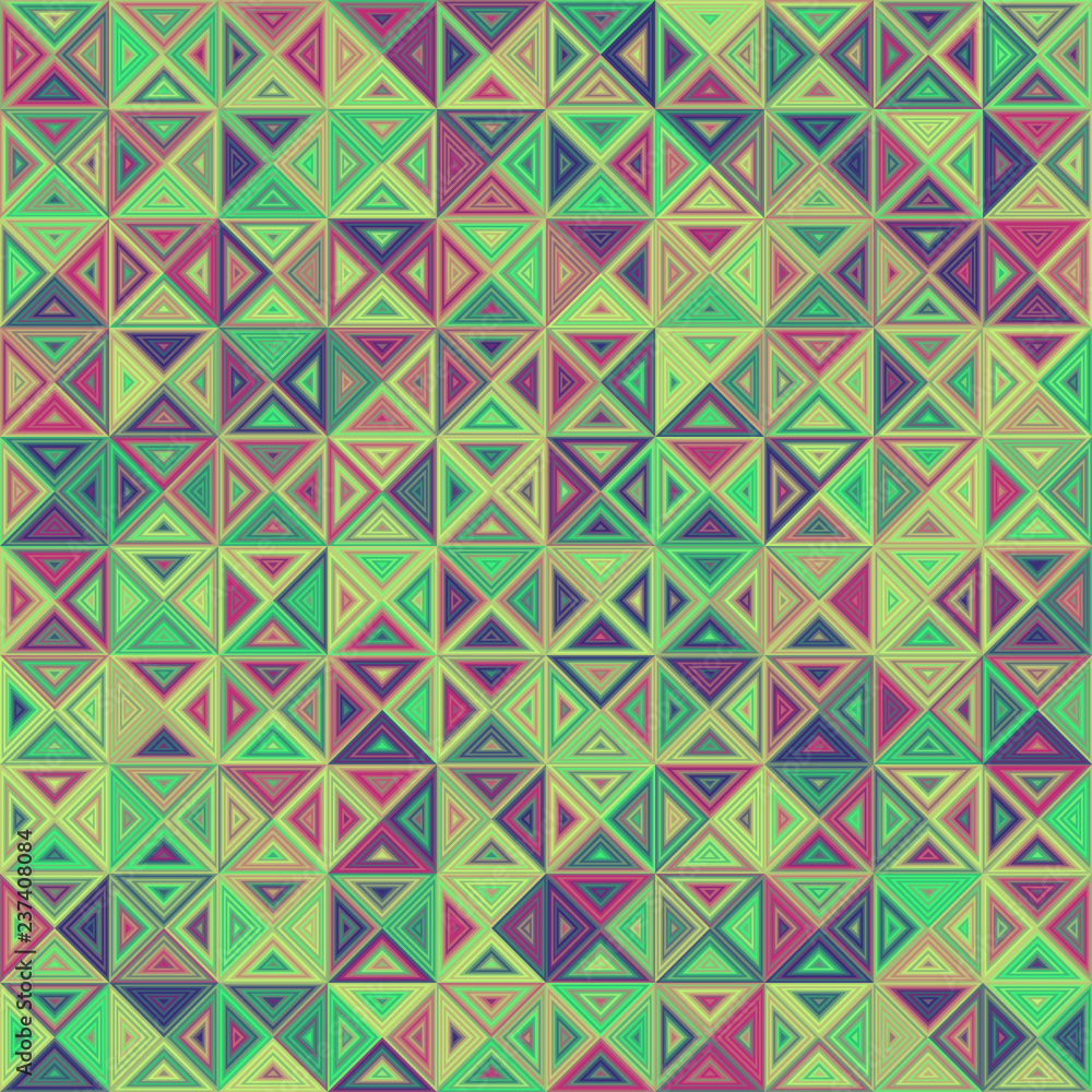 Poster abstract striped triangle tile mosaic pattern background design