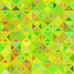 Lime color abstract triangle pattern mosaic background