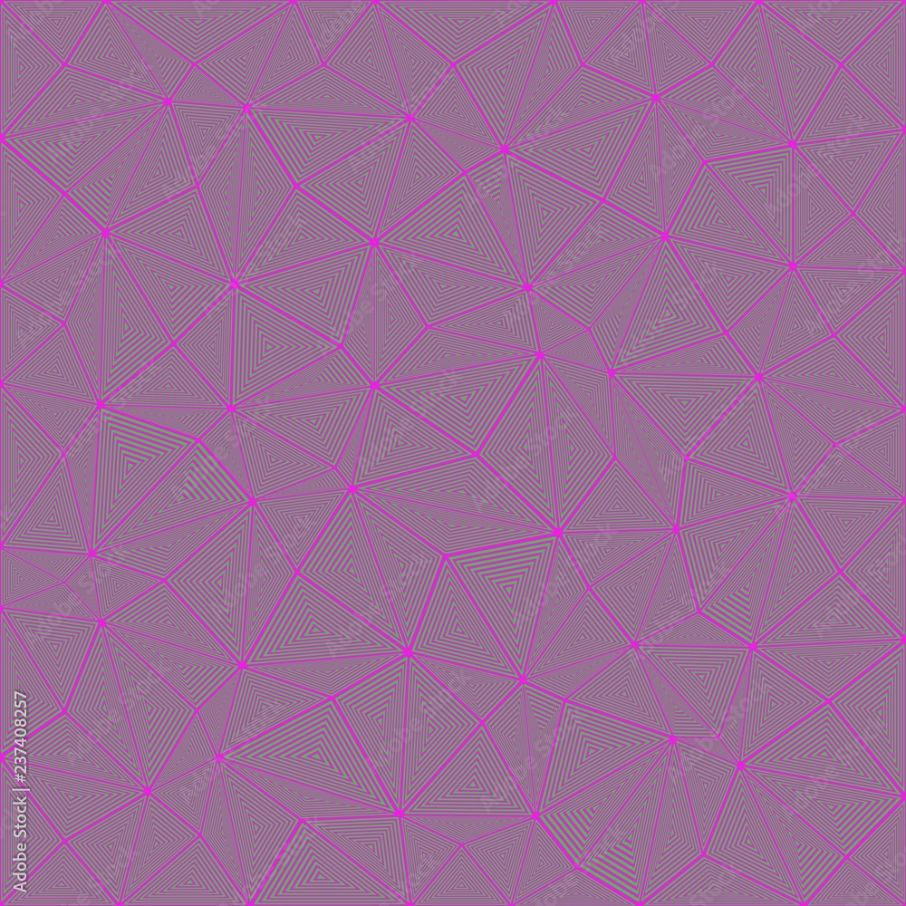 Poster abstract striped triangle puzzle pattern background design