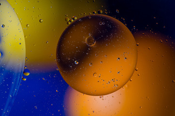 Space or planets universe cosmic abstract background. Abstract molecule atom sctructure. Macro shot of air or molecule. Abstract space background