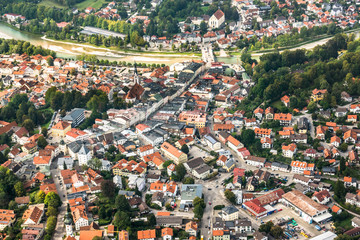 aerial photo of bad toelz