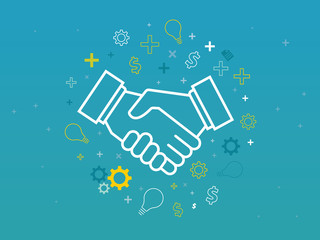 partnership business conceptual