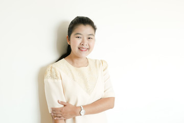 Portrait of Beautiful Young Asian Woman Smiling