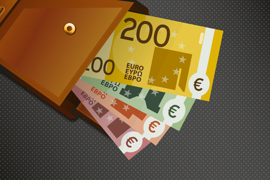 Geldbeutel mit Scheinen