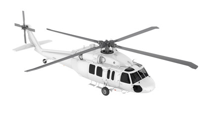 Fototapeta premium Helicopter Isolated