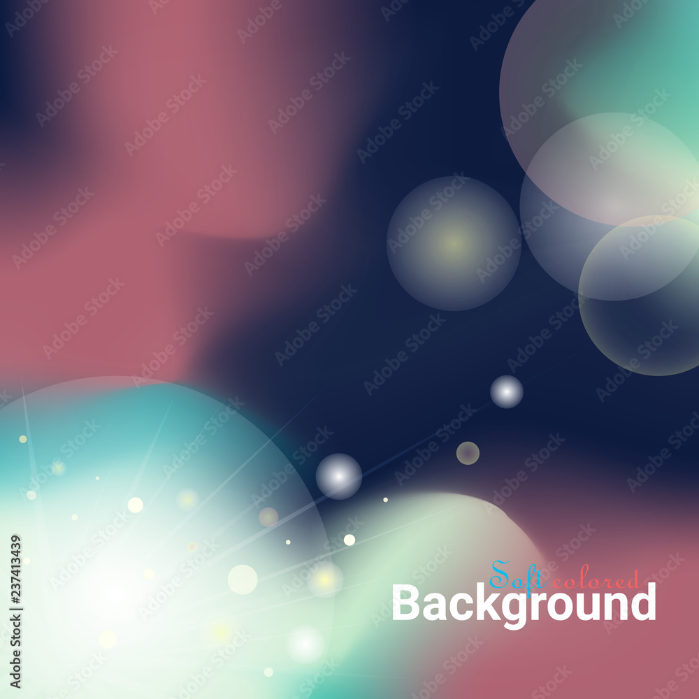 Aufkleber defocused rays lights bokeh abstract vector banner