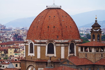 Dome of the Cappelle Mediceee, Florence, Italy