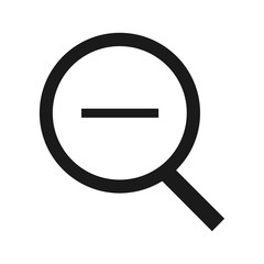 Magnifying Glass Decrease Size Zoom Out