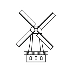 Traditional Dutch windmill