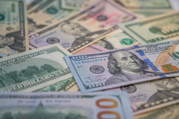 Various US Dollar banknotes