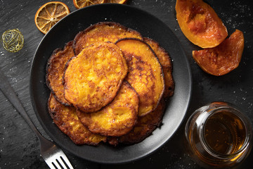 Kürbispfannkuchen von oben © JanSommer