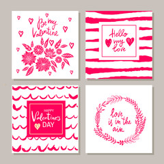 Set of gift cards1