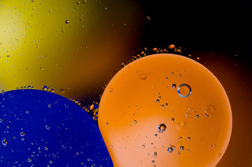 Space or planets universe cosmic abstract background. Abstract molecule atom sctructure. Macro shot...