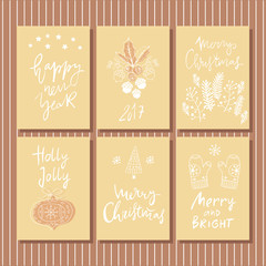 Set of christmas cards25