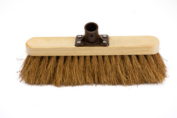 Broom ,brush ,sweeping isolated on white background