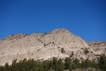 Fototapeta na wymiar View of the Kasha-Katuwe Tent Rocks National Monument in New Mexico