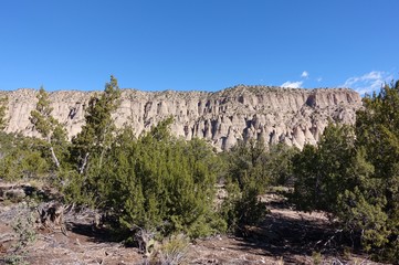 Fototapeta premium View of the Kasha-Katuwe Tent Rocks National Monument in New Mexico