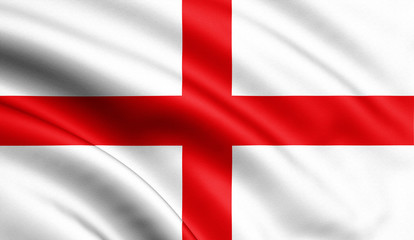 Obraz premium Waving England Flag