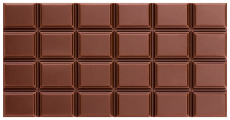 Texture of the milk chocolate bar from top view