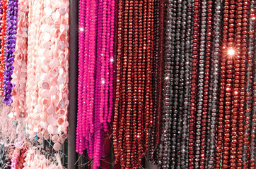 necklaces for sale in the market