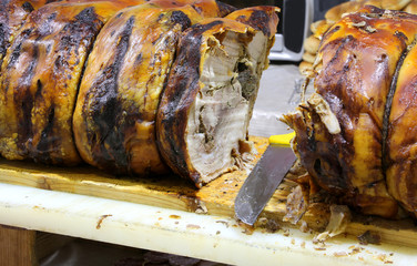 roast pork is the typical salami to make stuffed sandwiches in t