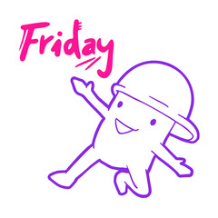 cool Friday party message