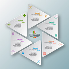 Abstract 3D Paper Infographics. Business template .Vector illustration