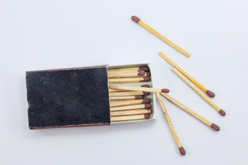 matchbox isolated on white background