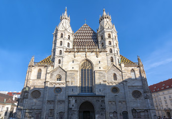 Fototapeta premium St. Stephen's Cathedral facade, Vienna, Austria