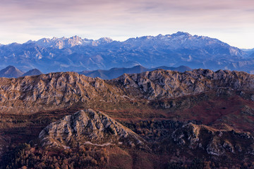 Naklejka na ściany i meble Picos de Europa National Park in Spain