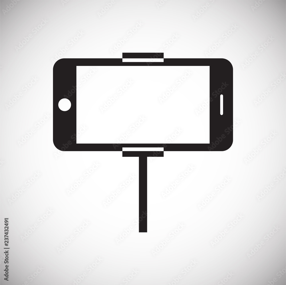 Poster phone shooting icon on white background for graphic and web design, modern simple vector sign. inter