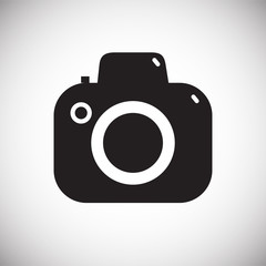 Digital camera icon on white background for graphic and web design, Modern simple vector sign. Internet concept. Trendy symbol for website design web button or mobile app