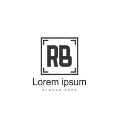 RB Logo template design. Initial letter logo design